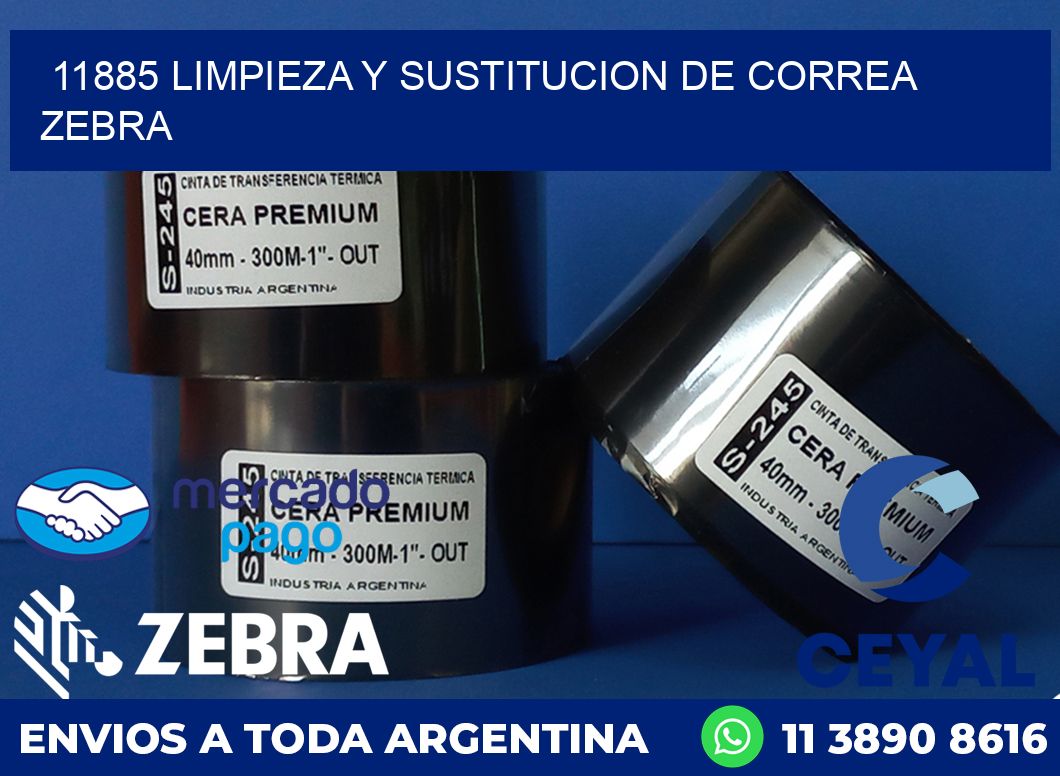 11885 LIMPIEZA Y SUSTITUCION DE CORREA ZEBRA