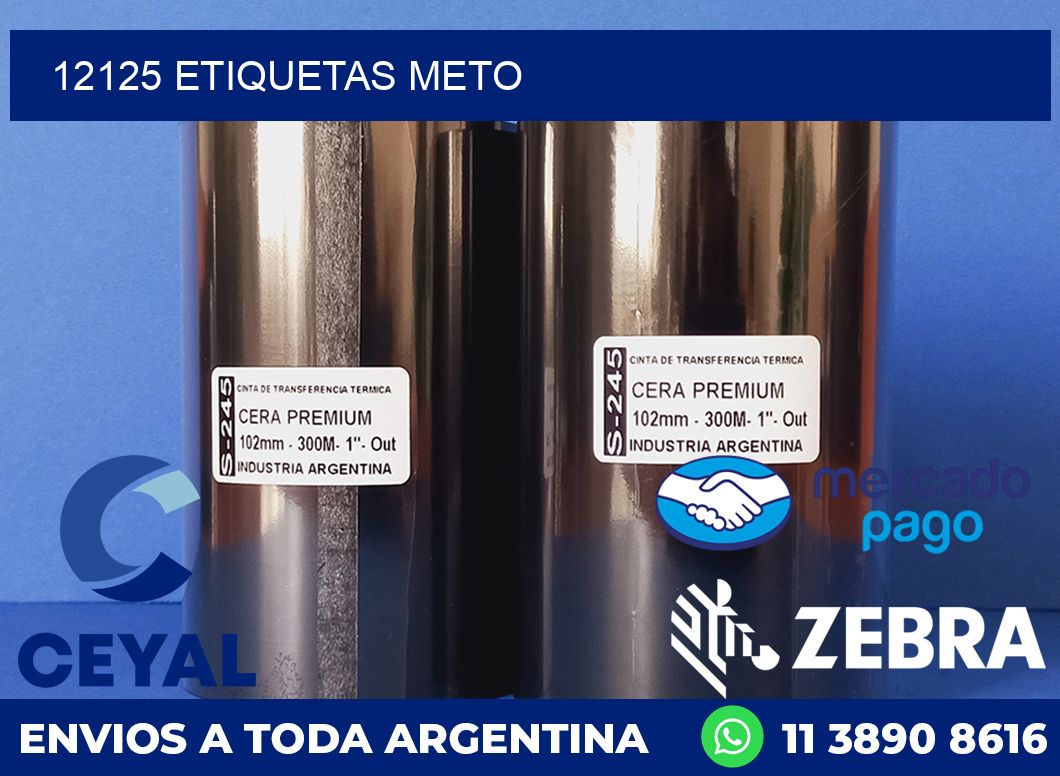 12125 ETIQUETAS METO