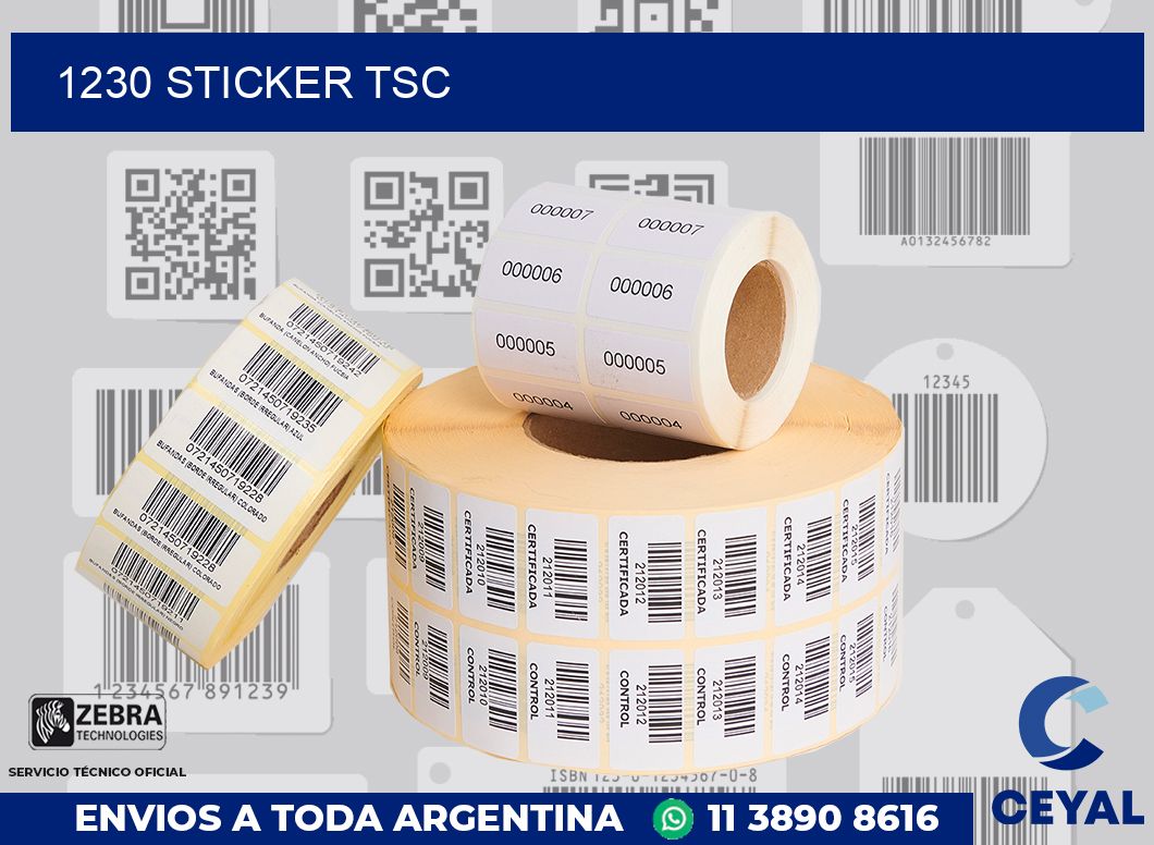 1230 STICKER TSC