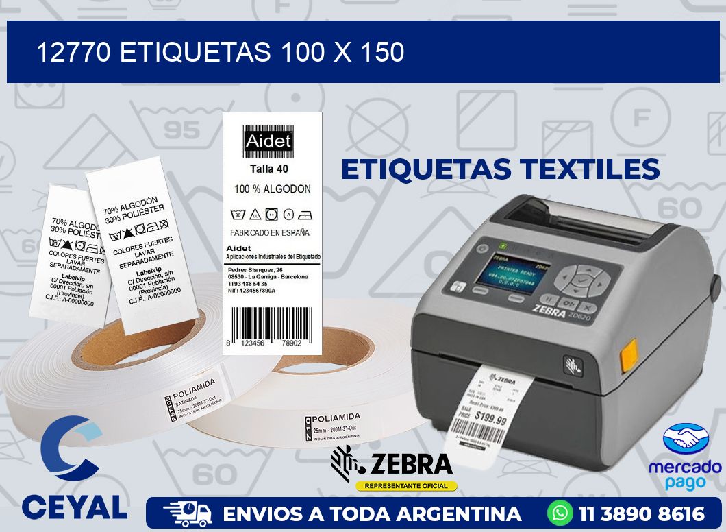 12770 ETIQUETAS 100 X 150
