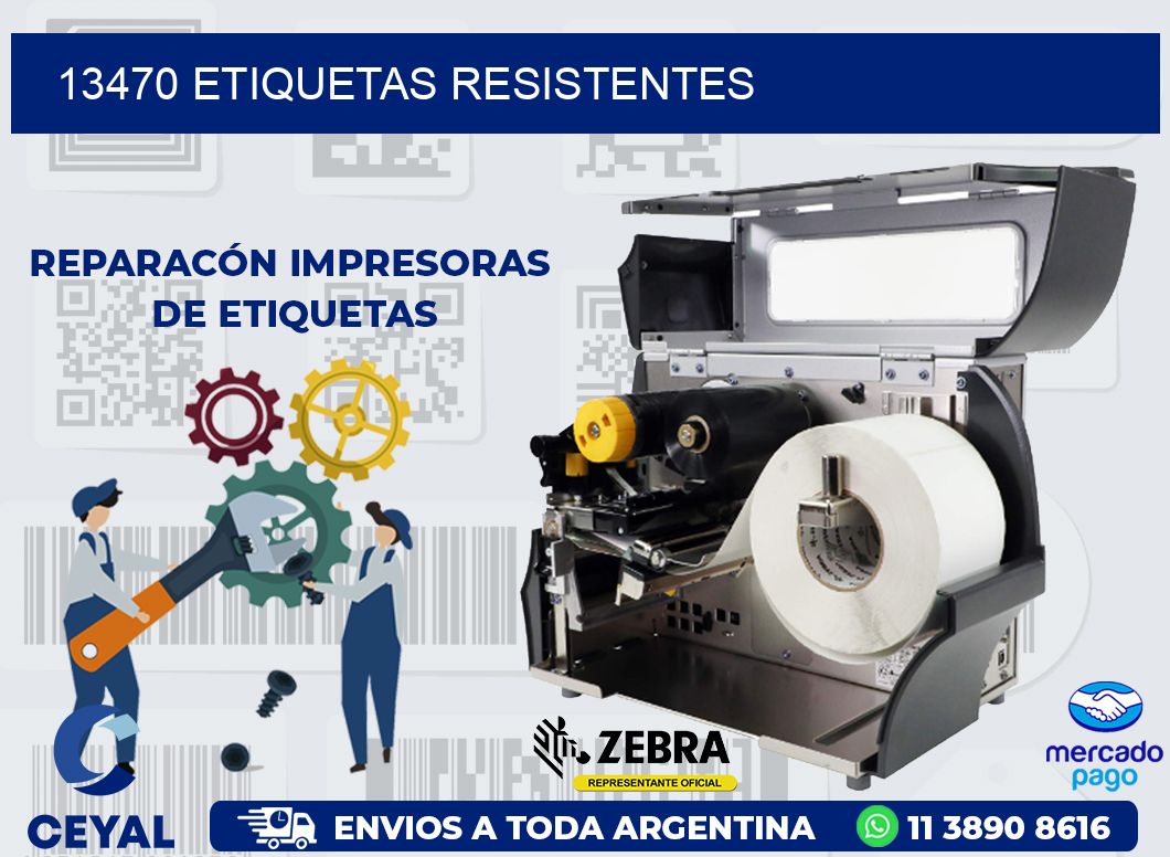 13470 ETIQUETAS RESISTENTES