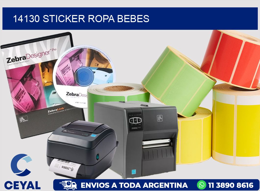 14130 STICKER ROPA BEBES