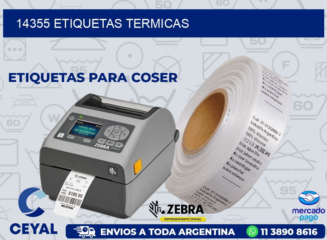 14355 ETIQUETAS TERMICAS