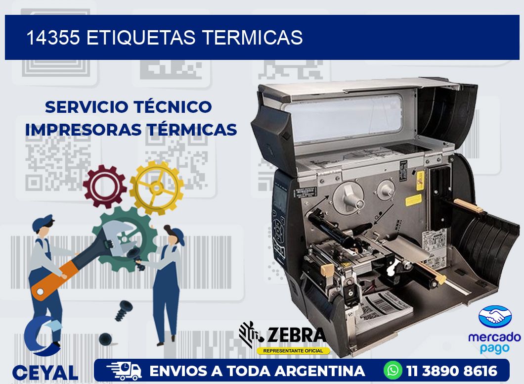 14355 ETIQUETAS TERMICAS