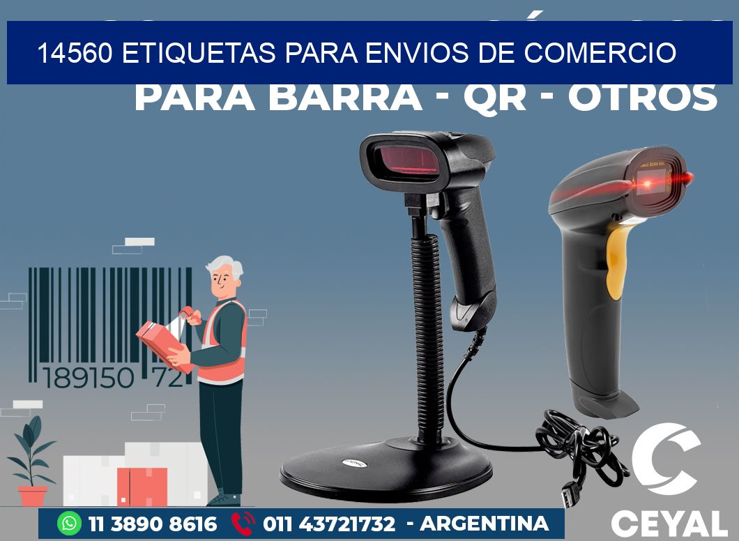 14560 ETIQUETAS PARA ENVIOS DE COMERCIO