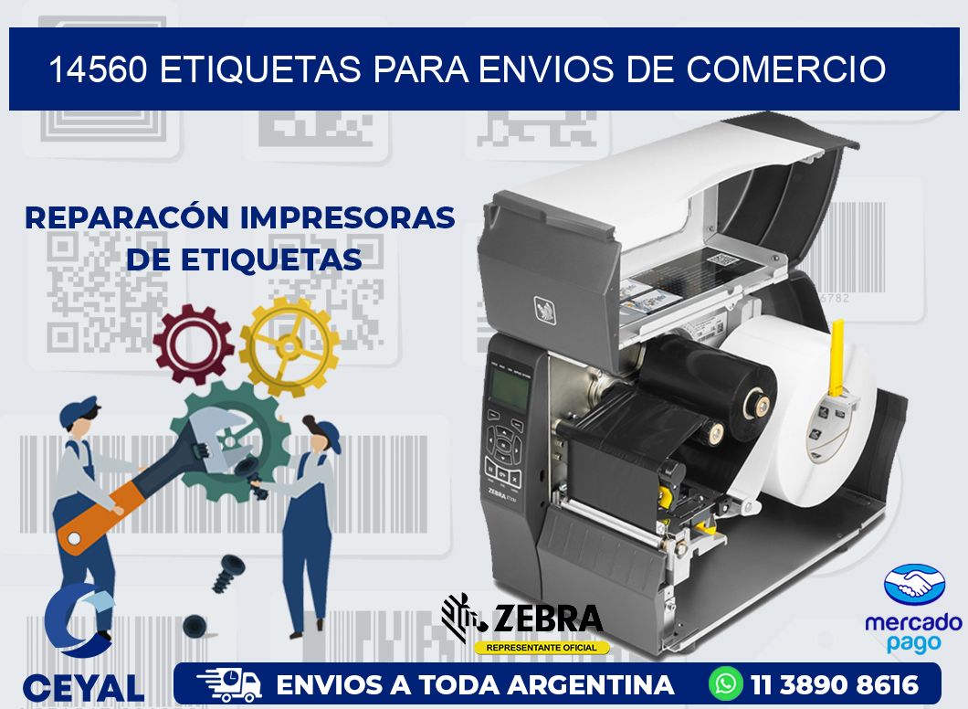 14560 ETIQUETAS PARA ENVIOS DE COMERCIO