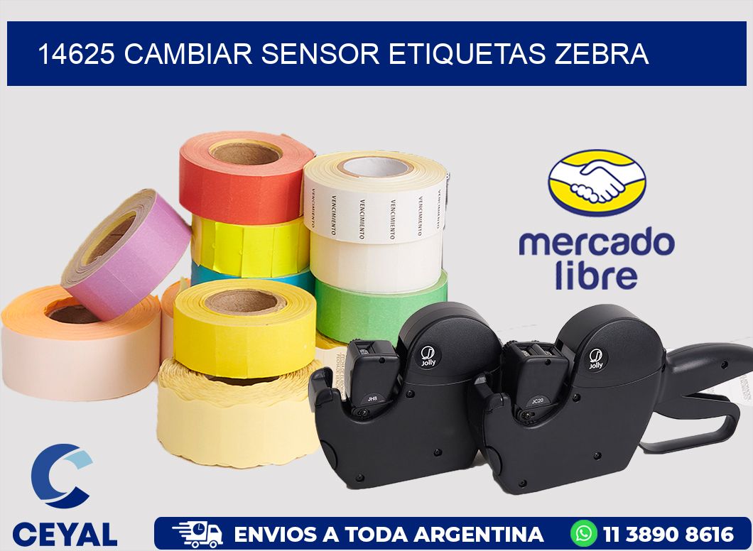 14625 CAMBIAR SENSOR ETIQUETAS ZEBRA