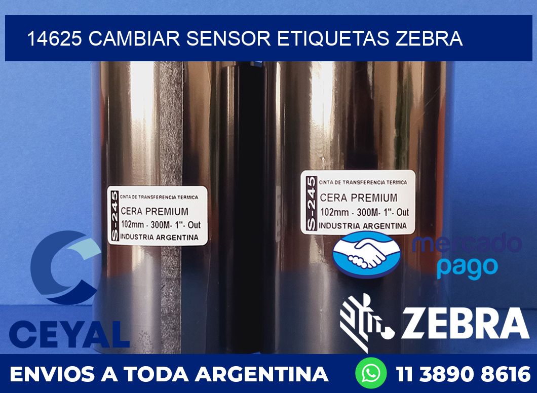 14625 CAMBIAR SENSOR ETIQUETAS ZEBRA