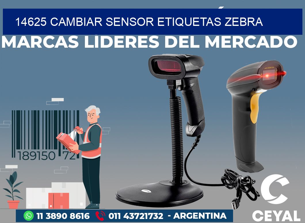 14625 CAMBIAR SENSOR ETIQUETAS ZEBRA