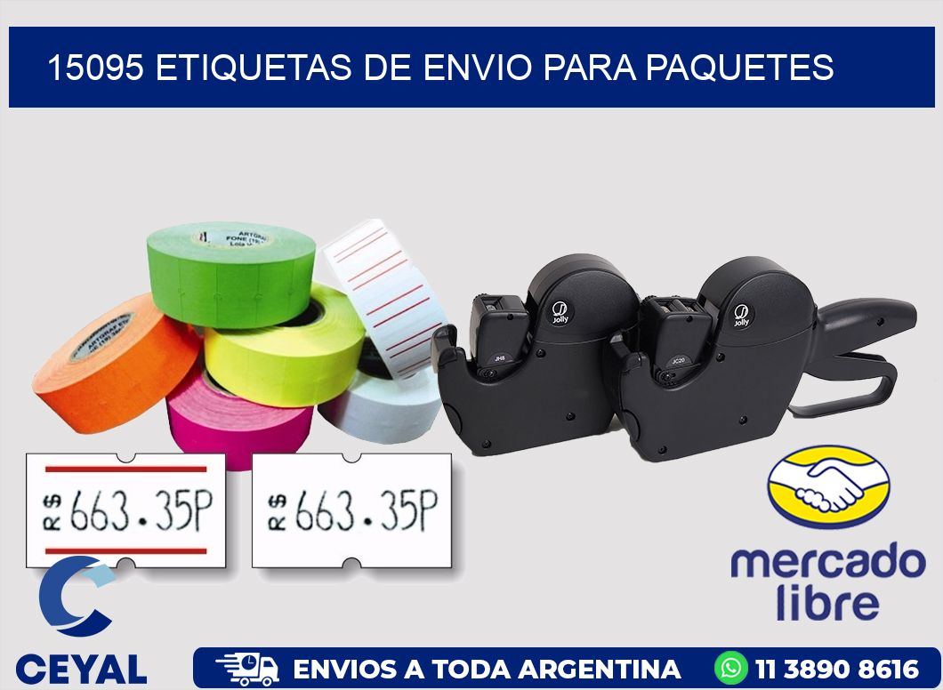15095 ETIQUETAS DE ENVIO PARA PAQUETES