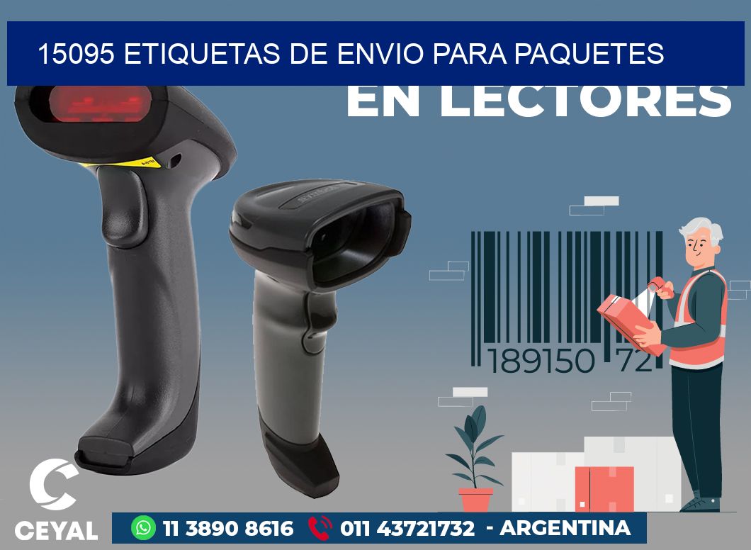 15095 ETIQUETAS DE ENVIO PARA PAQUETES