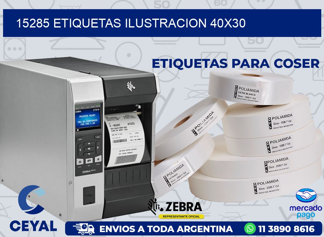 15285 ETIQUETAS ILUSTRACION 40X30