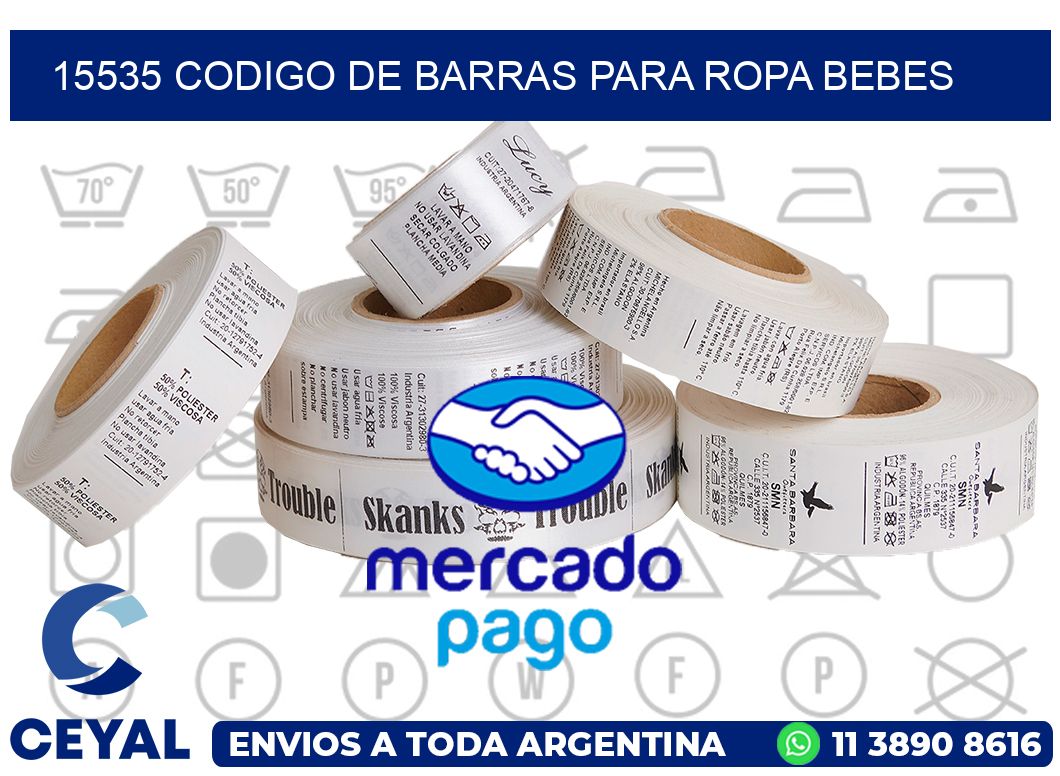 15535 CODIGO DE BARRAS PARA ROPA BEBES