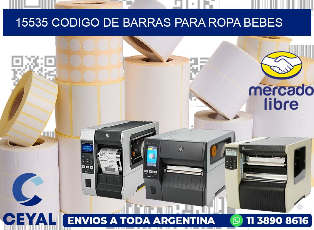15535 CODIGO DE BARRAS PARA ROPA BEBES