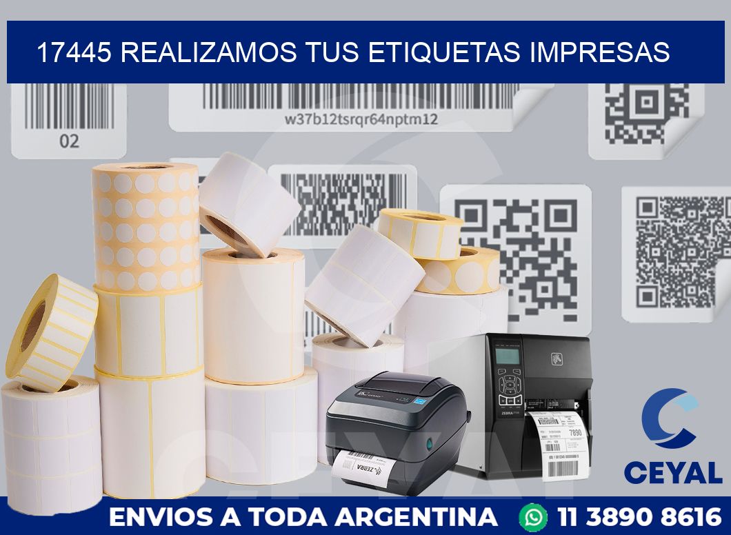 17445 REALIZAMOS TUS ETIQUETAS IMPRESAS