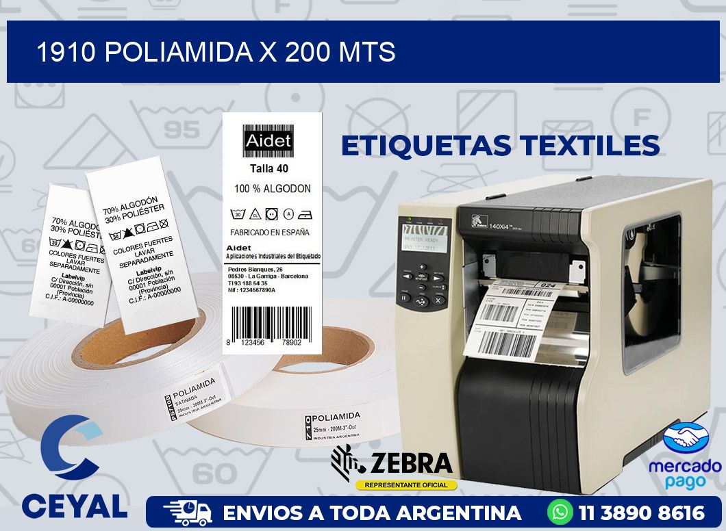 1910 POLIAMIDA X 200 MTS