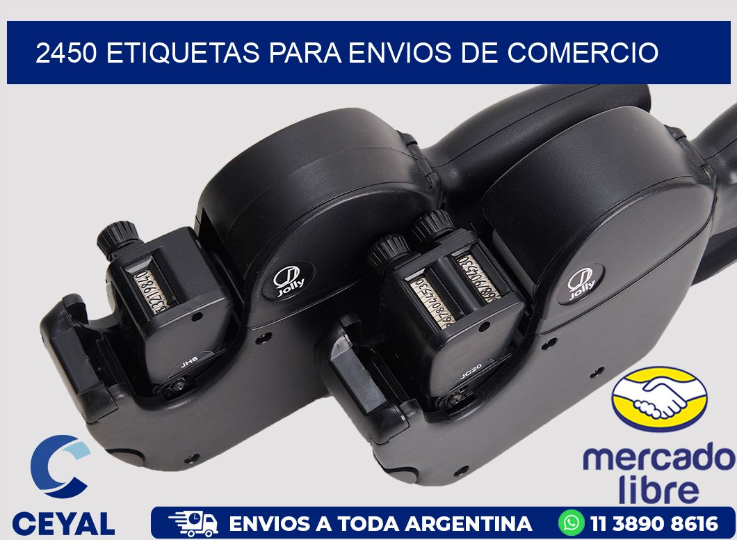 2450 ETIQUETAS PARA ENVIOS DE COMERCIO