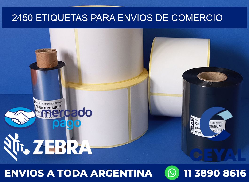 2450 ETIQUETAS PARA ENVIOS DE COMERCIO