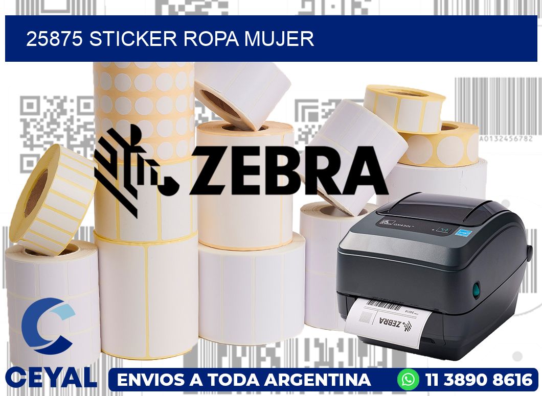 25875 STICKER ROPA MUJER