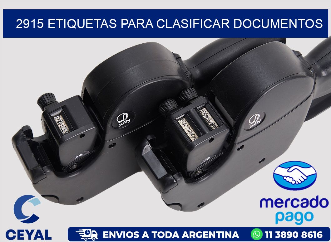 2915 ETIQUETAS PARA CLASIFICAR DOCUMENTOS