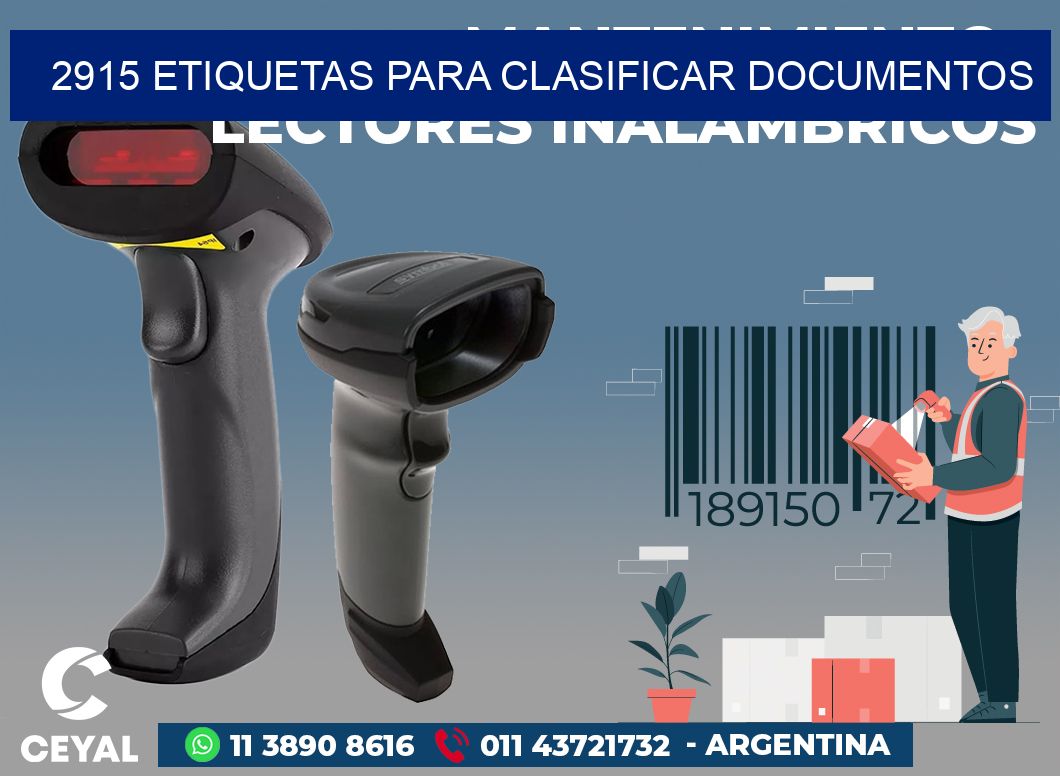 2915 ETIQUETAS PARA CLASIFICAR DOCUMENTOS