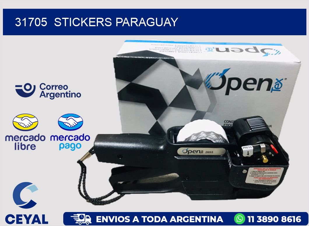 31705 STICKERS PARAGUAY