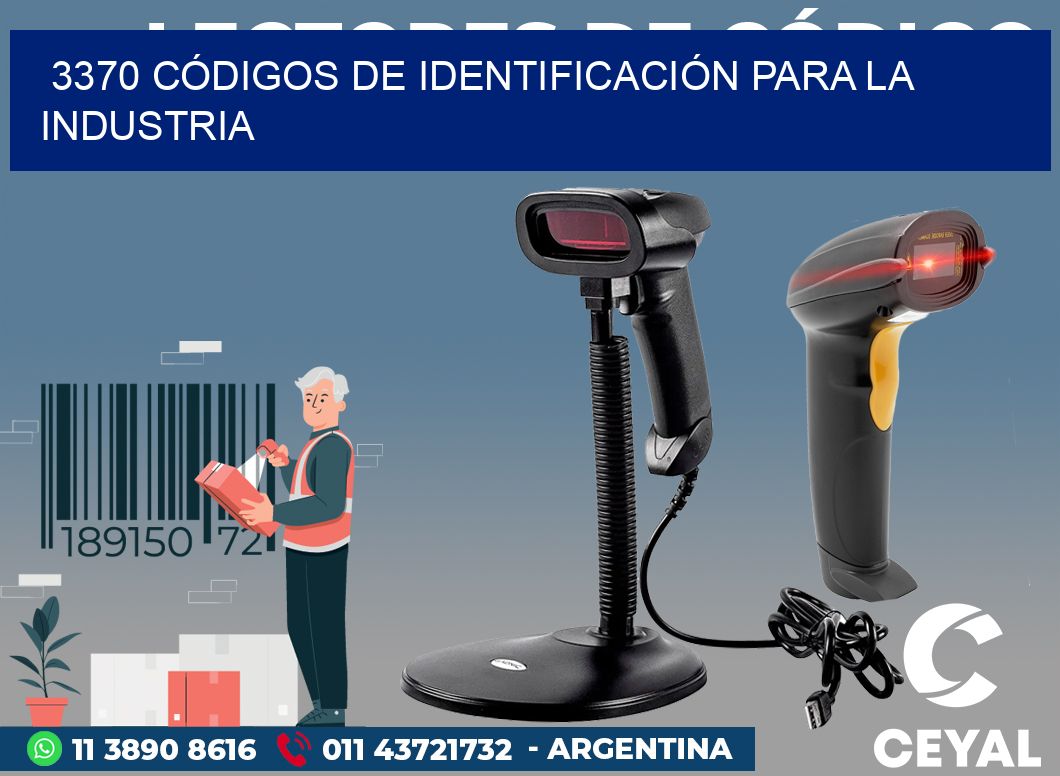 3370 CÓDIGOS DE IDENTIFICACIÓN PARA LA INDUSTRIA