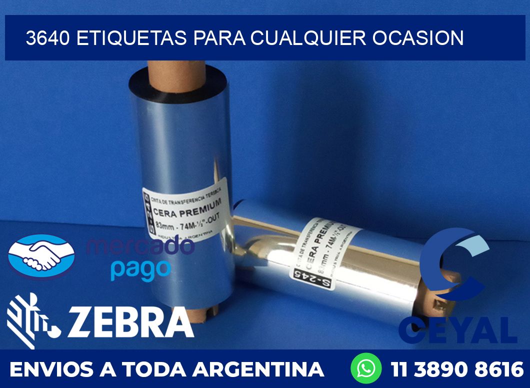 3640 ETIQUETAS PARA CUALQUIER OCASION