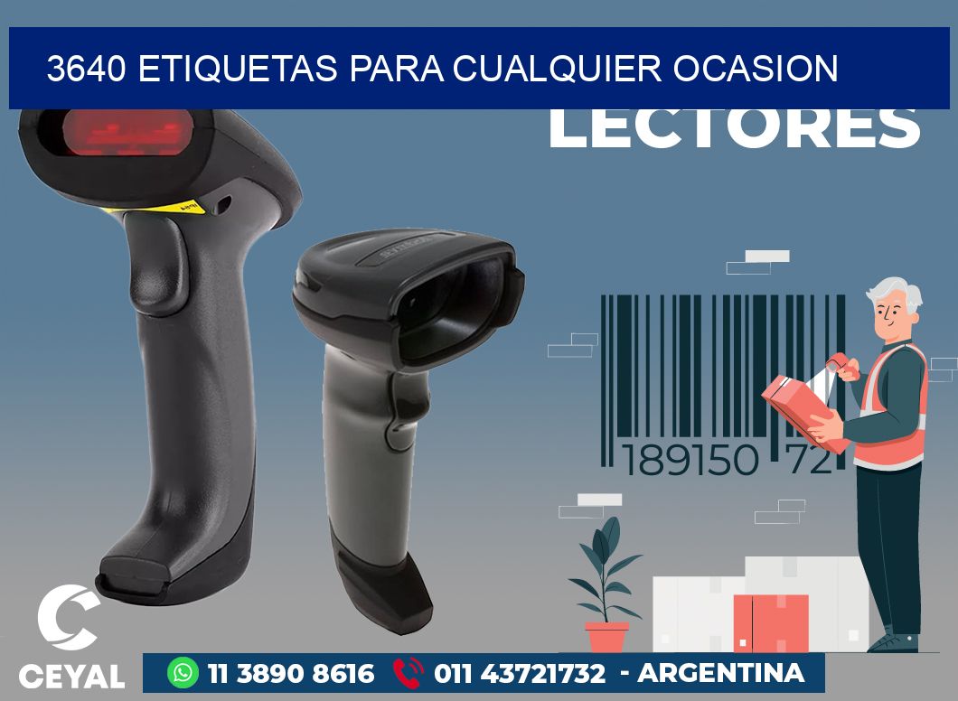 3640 ETIQUETAS PARA CUALQUIER OCASION