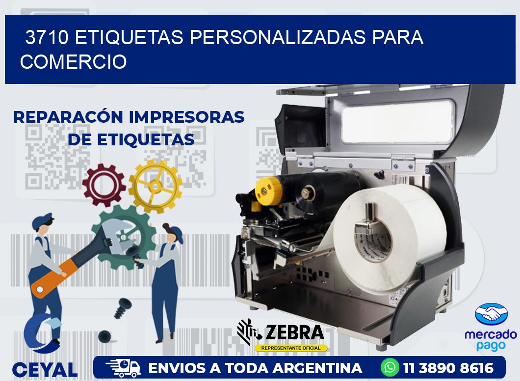 3710 ETIQUETAS PERSONALIZADAS PARA COMERCIO