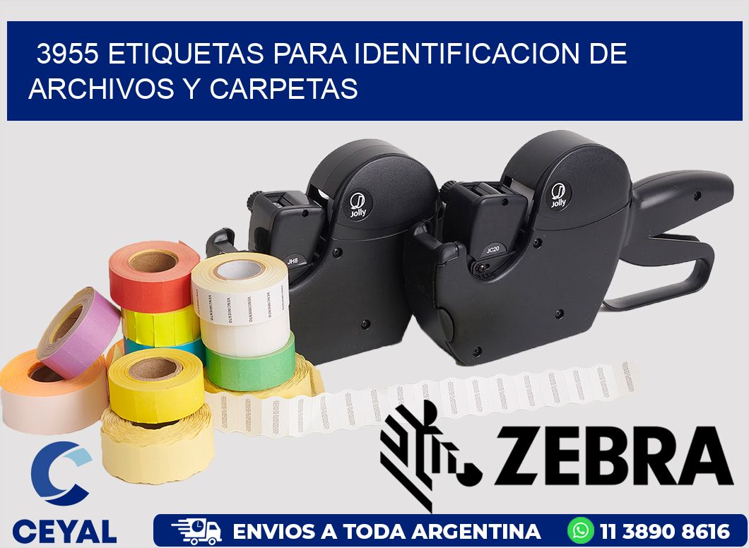 3955 ETIQUETAS PARA IDENTIFICACION DE ARCHIVOS Y CARPETAS