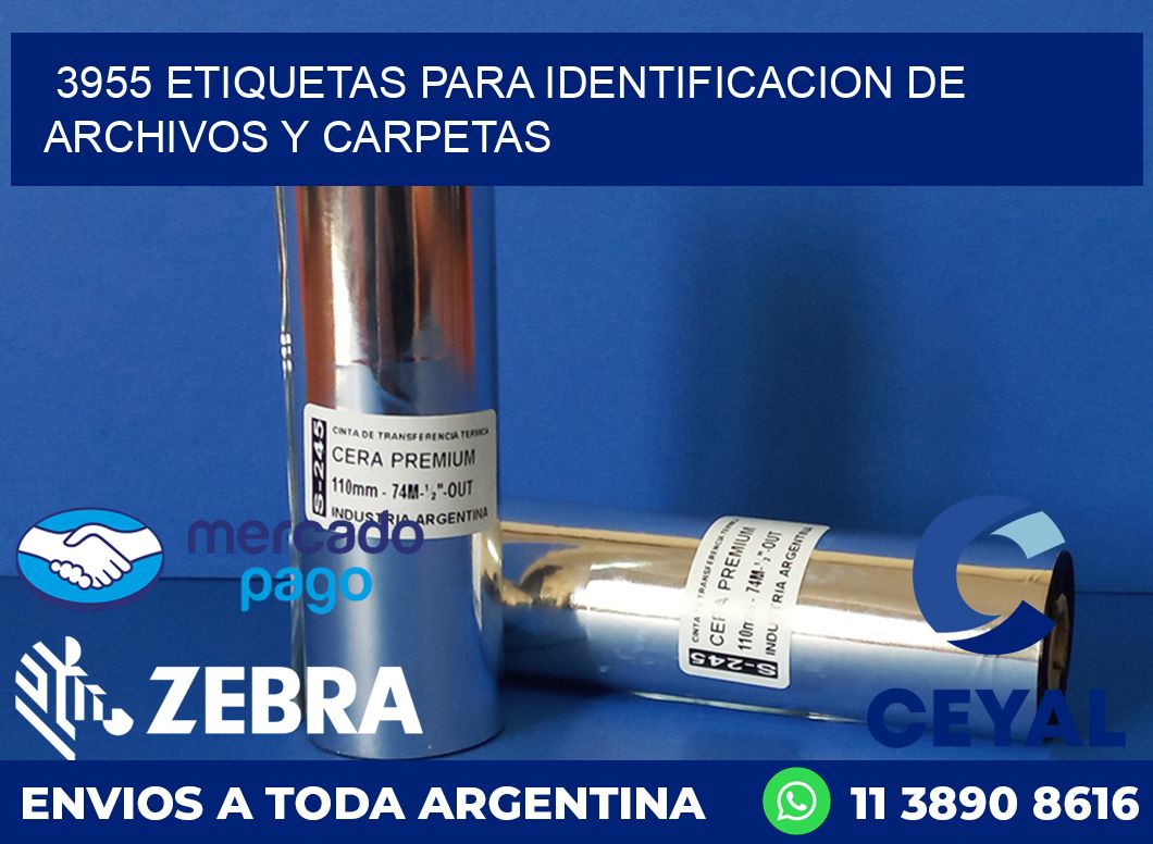 3955 ETIQUETAS PARA IDENTIFICACION DE ARCHIVOS Y CARPETAS