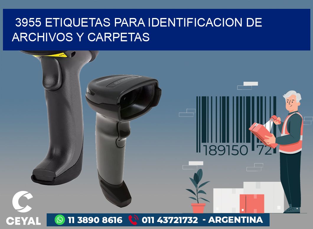 3955 ETIQUETAS PARA IDENTIFICACION DE ARCHIVOS Y CARPETAS