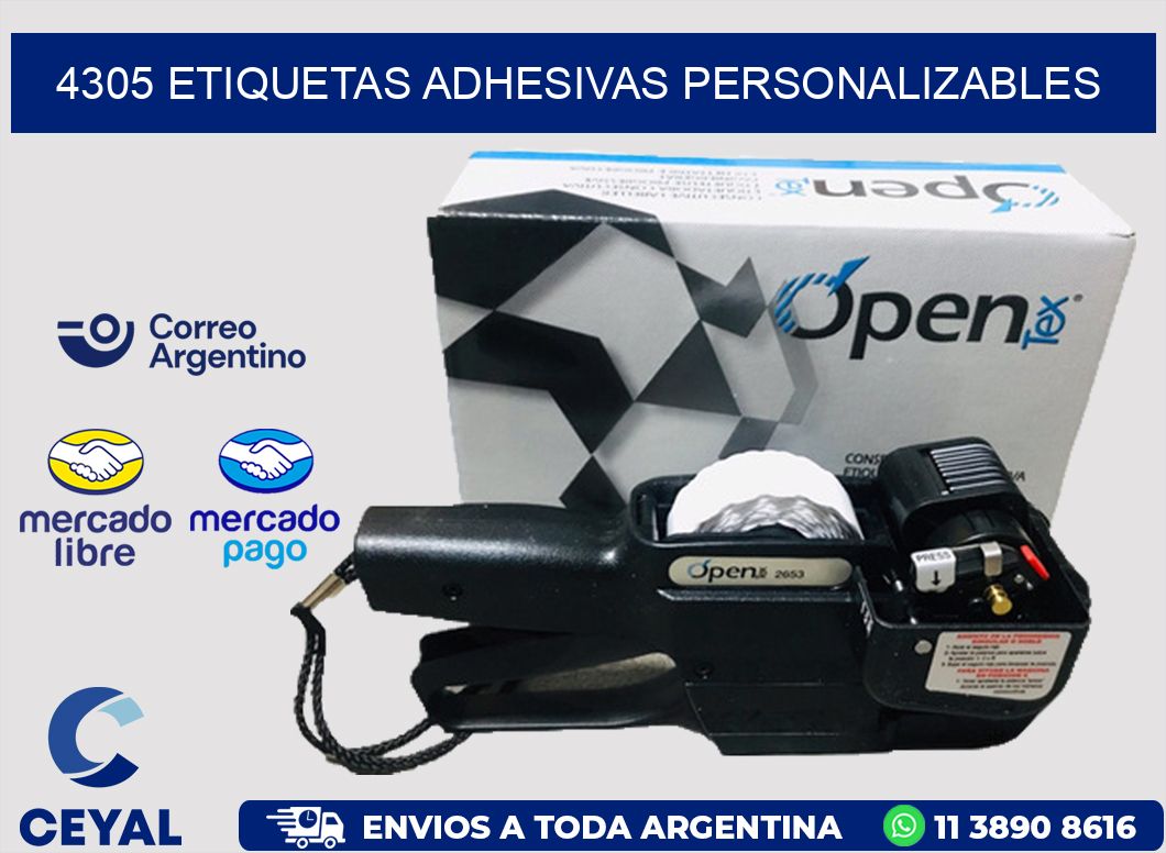 4305 ETIQUETAS ADHESIVAS PERSONALIZABLES