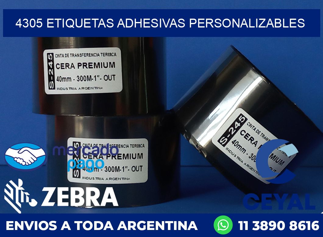 4305 ETIQUETAS ADHESIVAS PERSONALIZABLES