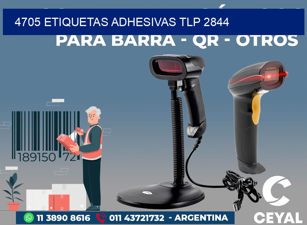 4705 ETIQUETAS ADHESIVAS TLP 2844