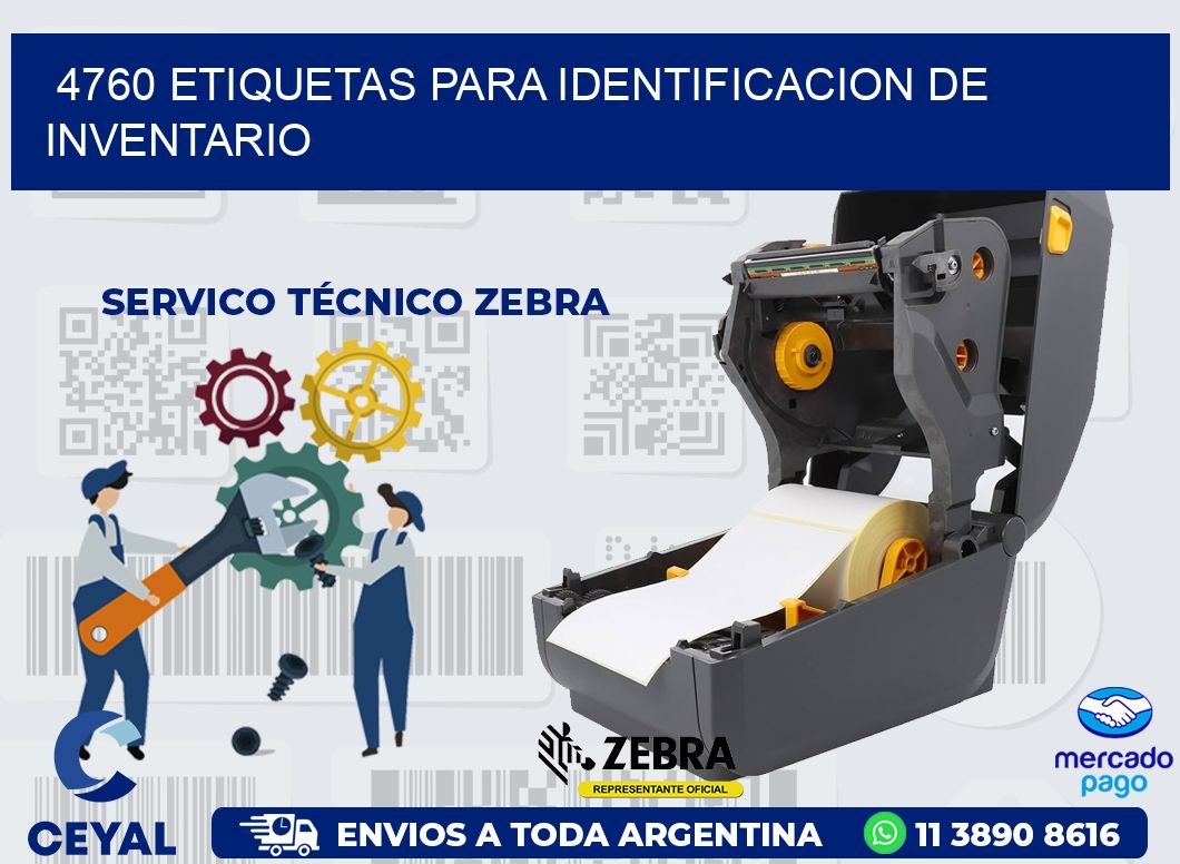 4760 ETIQUETAS PARA IDENTIFICACION DE INVENTARIO