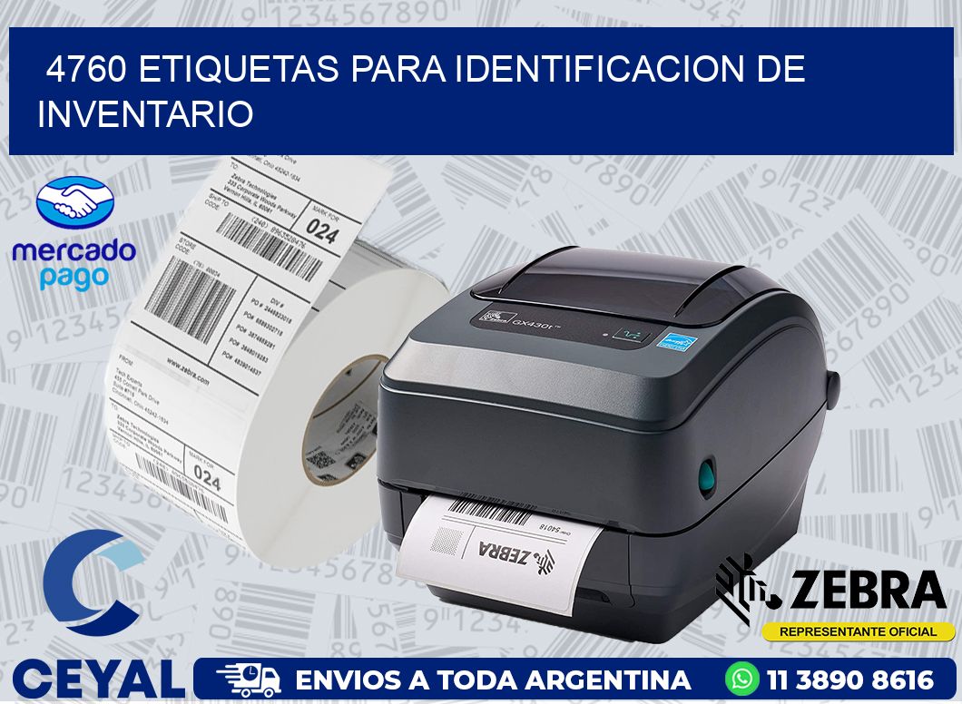 4760 ETIQUETAS PARA IDENTIFICACION DE INVENTARIO