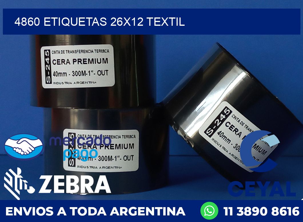 4860 ETIQUETAS 26X12 TEXTIL