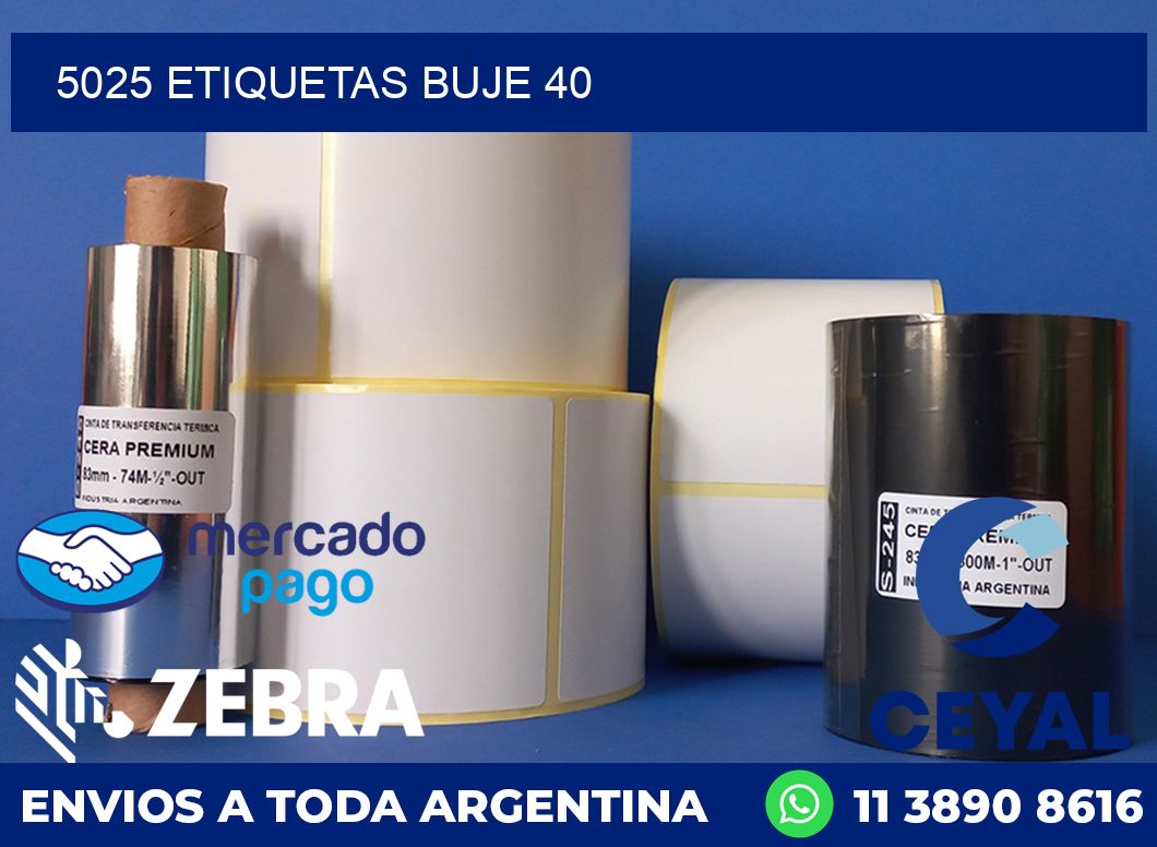 5025 ETIQUETAS BUJE 40