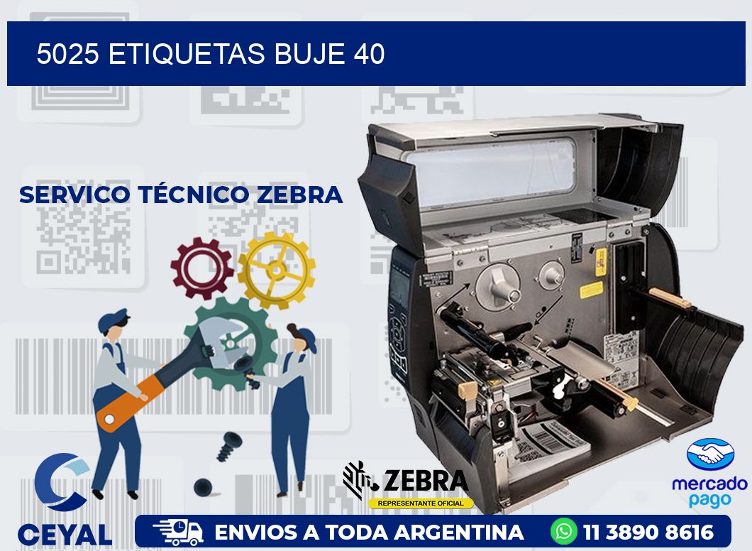 5025 ETIQUETAS BUJE 40