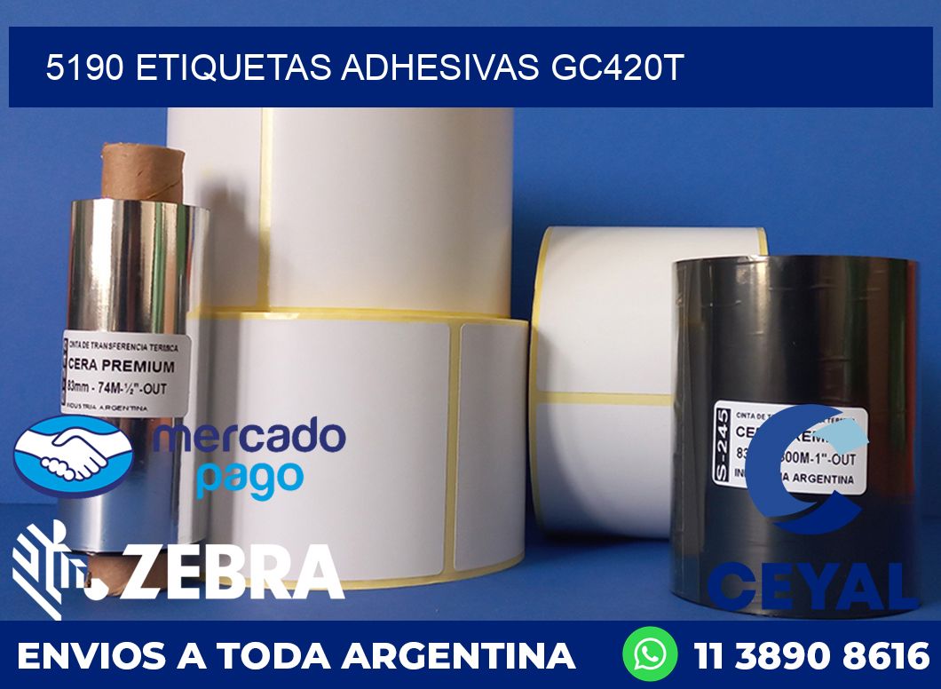 5190 ETIQUETAS ADHESIVAS GC420T
