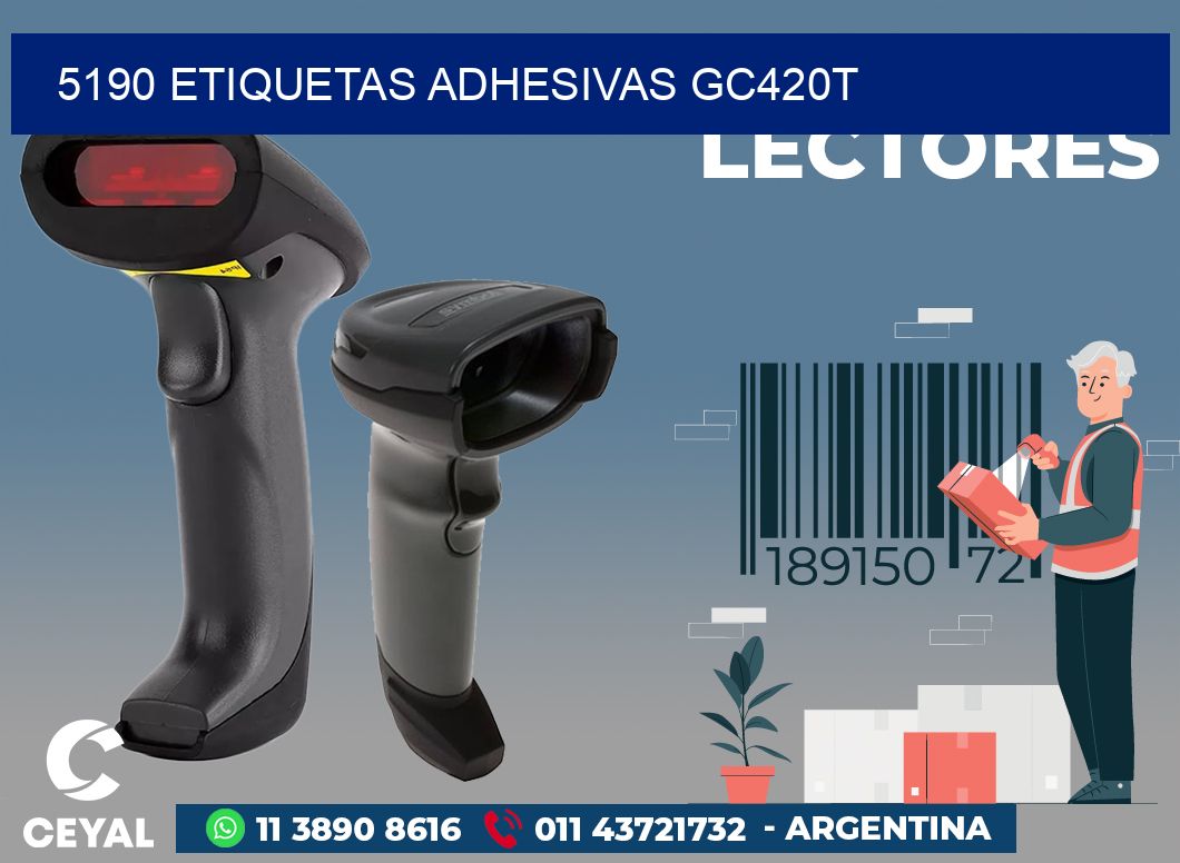 5190 ETIQUETAS ADHESIVAS GC420T