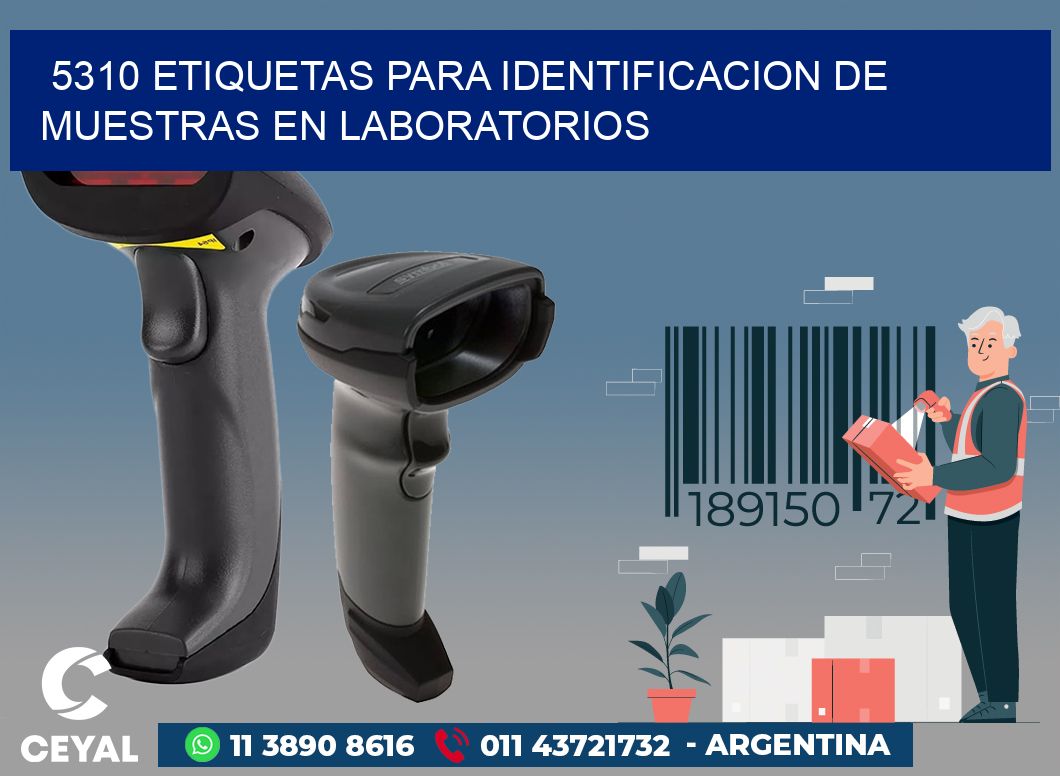 5310 ETIQUETAS PARA IDENTIFICACION DE MUESTRAS EN LABORATORIOS