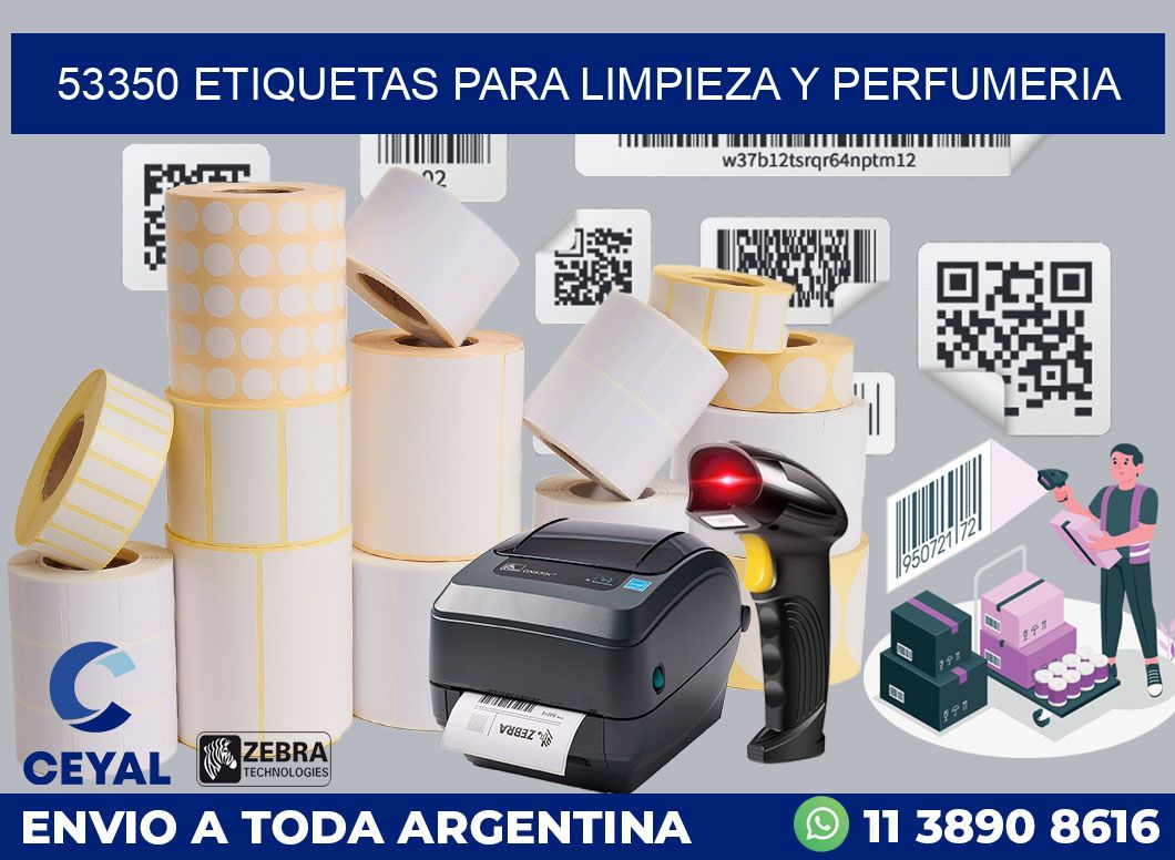 53350 ETIQUETAS PARA LIMPIEZA Y PERFUMERIA