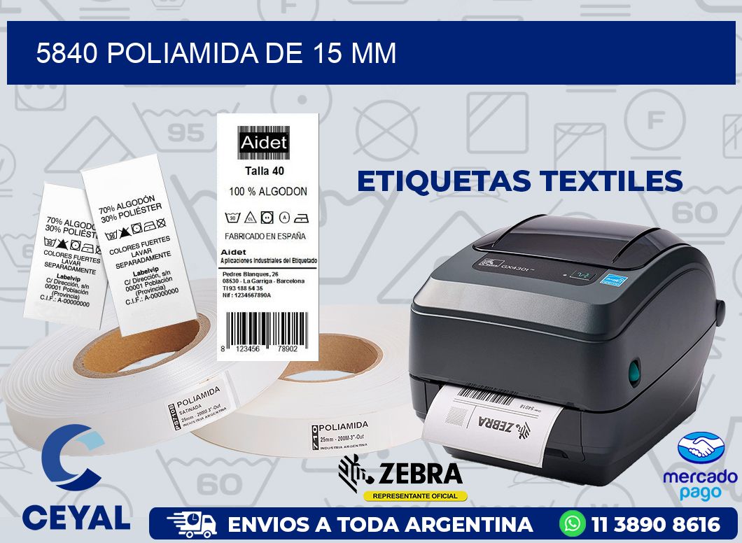 5840 POLIAMIDA DE 15 MM