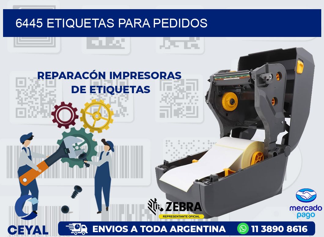 6445 ETIQUETAS PARA PEDIDOS