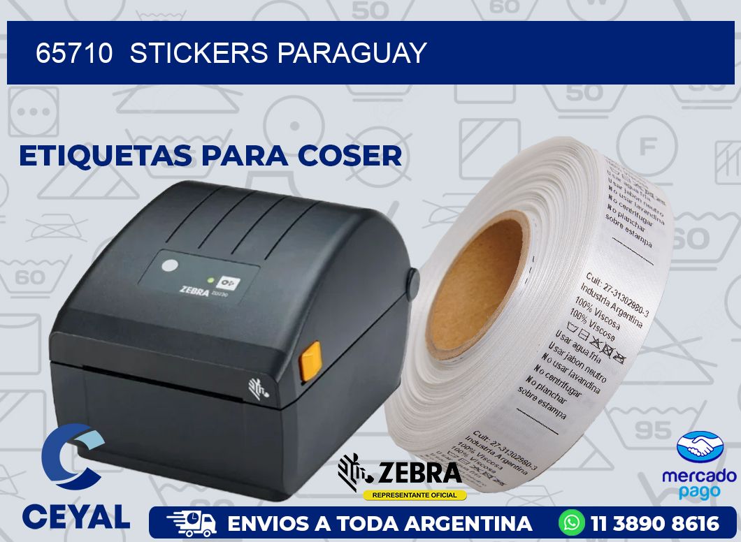 65710  STICKERS PARAGUAY