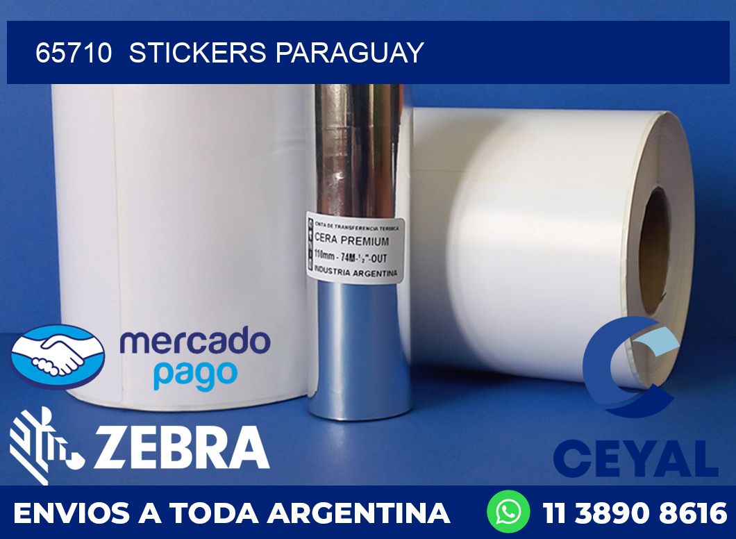 65710  STICKERS PARAGUAY