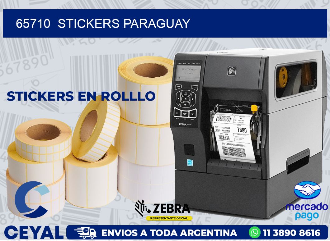 65710  STICKERS PARAGUAY